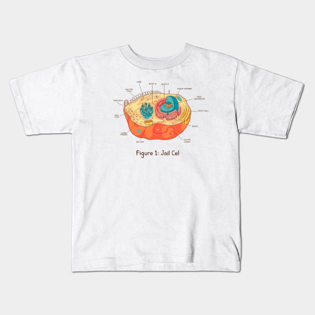 Jail Cel Kids T-Shirt by spookylili